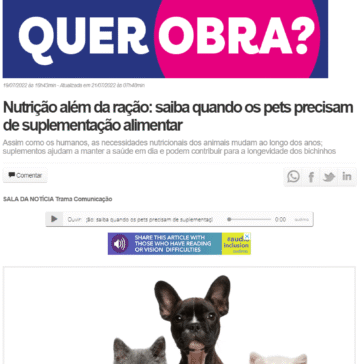 Nutrição além da ração: saiba quando os pets precisam de suplementação alimentar – Portal Abc Notícias News