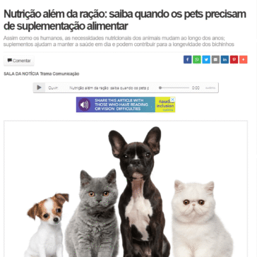 Nutrição além da ração: saiba quando os pets precisam de suplementação alimentar – Regional Express MG