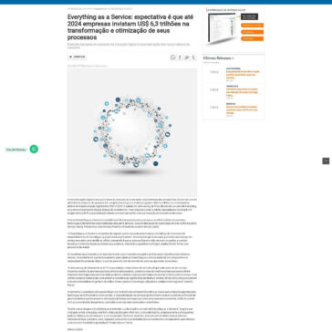 Everything as a Service: expectativa é que até 2024 empresas invistam US$ 6,3 trilhões na transformação e otimização de seus processos – Sala da Notícia