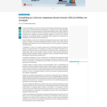 Everything as a Service: empresas devem investir US$ 6,3 trilhões em inovação – Diário de Curitiba