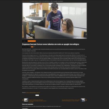 Empresas buscam formar novos talentos em meio ao apagão tecnológico – Em notícia