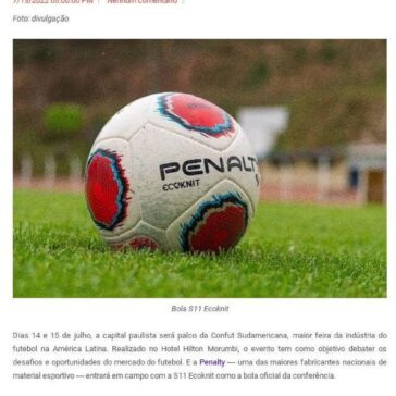 Mais sustentável do mundo aprovada pela FIFA, S11 Ecoknit é a bola oficial da Confut Sudamericana – O Curioso do Futebol