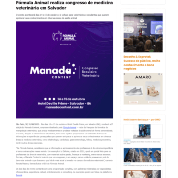 Fórmula Animal realiza congresso de medicina veterinária em Salvador – Revista Live