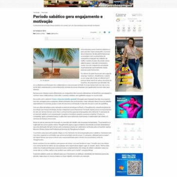 Período sabático gera engajamento e motivação – Cidade na Rede