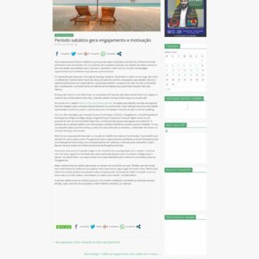 Período sabático gera engajamento e motivação – Sentidohorario