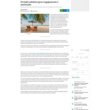 Período sabático gera engajamento e motivação – Gazeta Costa Sul
