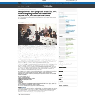 Thoughtworks abre programa de estágio 100% afirmativo para pessoas candidatas das regiões Norte, Nordeste e Centro-oeste – Teclando Web