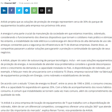 Com instabilidade de energia elétrica, empresas priorizam a locação de nobreaks – Channel 360