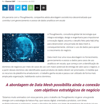 Natura Pay avança negócios por meio de jornada de Data Mesh – Channel 360