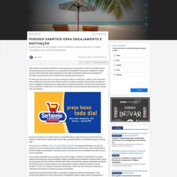 Período sabático gera engajamento e motivação – Gazeta do RN