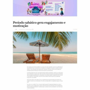 Período sabático gera engajamento e motivação – Bocaina Informa