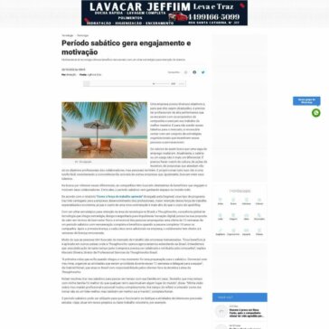 Período sabático gera engajamento e motivação – Novo Cantu Noticias