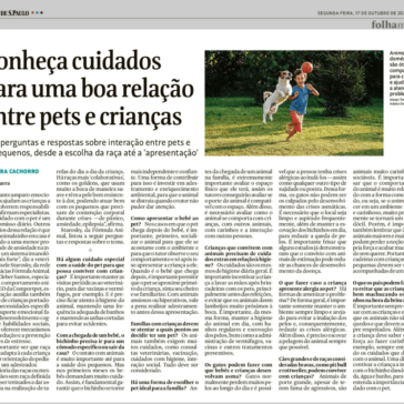 Conheça cuidados para uma boa relação entre pets e crianças – Folha de São Paulo
