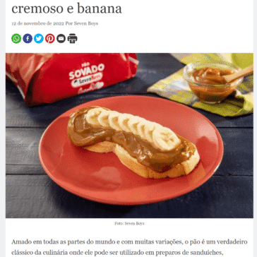 Receita de Toast com doce de leite cremoso e banana – Comida e Receitas