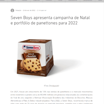 Seven Boys apresenta campanha de Natal e portfólio de panettones para 2022 – Foco das Notícias