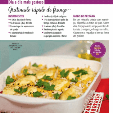 Gratinado rápido de frango – Revista Ana Maria SP