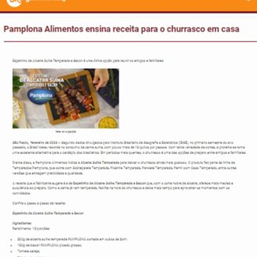 Pamplona Alimentos ensina receita para o churrasco em casa – Gastronomia RS