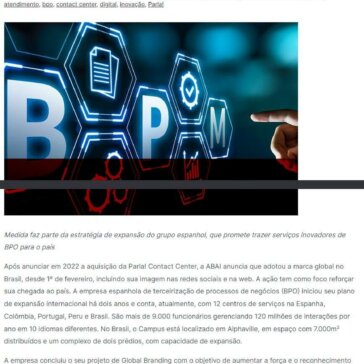 ABAI adota marca global no Brasil após compra da Parla! – Cliente SA