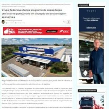 Grupo Rodonaves lança programa de capacitação profissional para jovens em situação de desvantagem econômica – Midia Truck Brasil