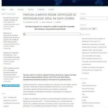 Pamplona Alimentos recebe Certificação de Responsabilidade Social em Santa Catarina – Moroz Comunicação