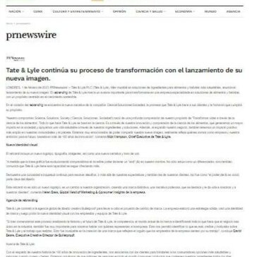 Tate & Lyle continúa su proceso de transformación con el lanzamiento de su nueva imagen – Almomento