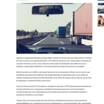 Iniciativas privadas buscam mais segurança no trânsito – Fetransportes