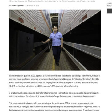 Vera Naves comenta sobre o movimento de mulheres no setor de transportes – Frota & Cia