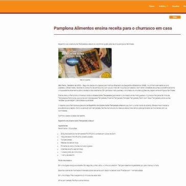 Pamplona Alimentos ensina receita para o churrasco em casa – Gastronomia RS