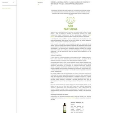 Fórmula Animal inova e lança marca de higiene e bem-estar vegana e terapêutica para pets – osomdounboxing.