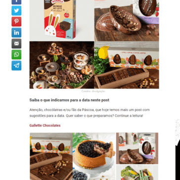 Confira uma nova lista para a Páscoa – Gastronominho