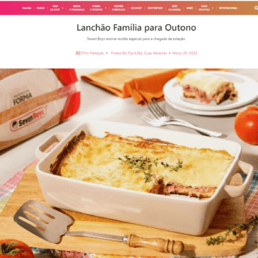 Lanchão Família para Outono – Rede Food Service