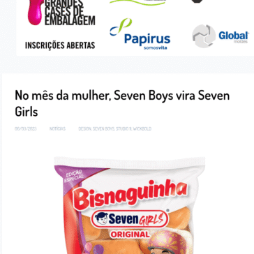 No mês da mulher, Seven Boys vira Seven Girls – EmbalagemMarca