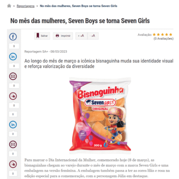 No mês das mulheres, Seven Boys se torna Seven Girls – SA Varejo