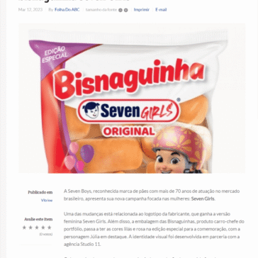 Seven Boys celebra mês da mulher com bisnaguinha Seven Girls – Folha do ABC