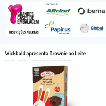 Wickbold apresenta Brownie ao Leite – EmbalagemMarca