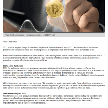 Artigo: Sete tendências para o mercado de criptoativos em 2023 – BP Money