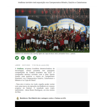 Empresa mantém investimento em patrocínio e fecha acordo para Brasileirão e Copa do Brasil – Lance!Biz