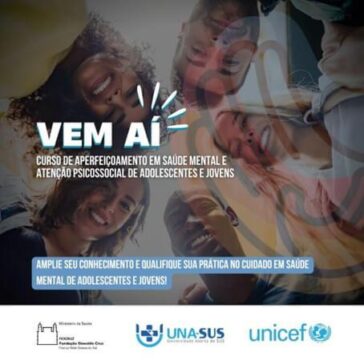 Unicef e Fiocruz Mato Grosso do Sul lançam curso de aperfeiçoamento em saúde mental de jovens e adolescentes