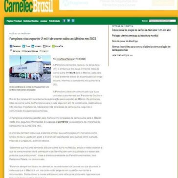 Pamplona visa exportar 2 mil t de carne suína ao México em 2023 – CarneTec.com.br