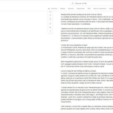 Pamplona faz primeiro embarque de carne suína ao México – MSN Brasil