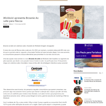 Wickbold Apresenta Brownie Ao Leite Para Páscoa – 3 Talheres