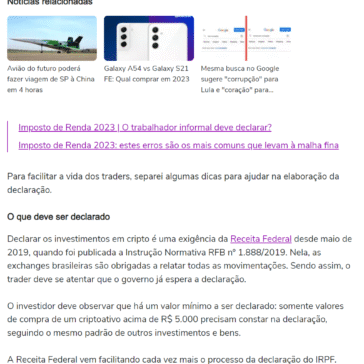 Como declarar criptomoedas no Imposto de Renda 2023? – Terra