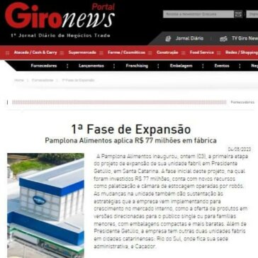 1ª Fase de Expansão – Portal Giro News