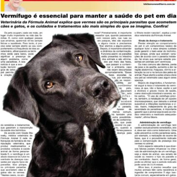 Vermífugo é essencial para manter a saúde do pet em dia- Jornal de Uberaba