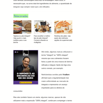 ‘100% natural’: novas embalagens de pão integral podem confundir consumidor – UOL