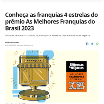 Conheça as franquias 4 estrelas do prêmio As Melhores Franquias do Brasil 2023 – Pequenas Empresas & Grandes Negócios
