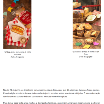 Wickbold apresenta duas receitas típicas de Festa Junina – Ousados Moda