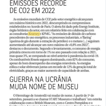 Emissões recorde de CO2 em 2022 – Correio Braziliense