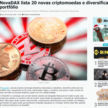 NovaDAX lista 20 novas criptomoedas e diversifica portfólio
