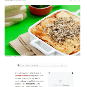 Dia da Lasanha: receita exclusiva com ricota, abobrinha e pão de forma – Vogue Brasil